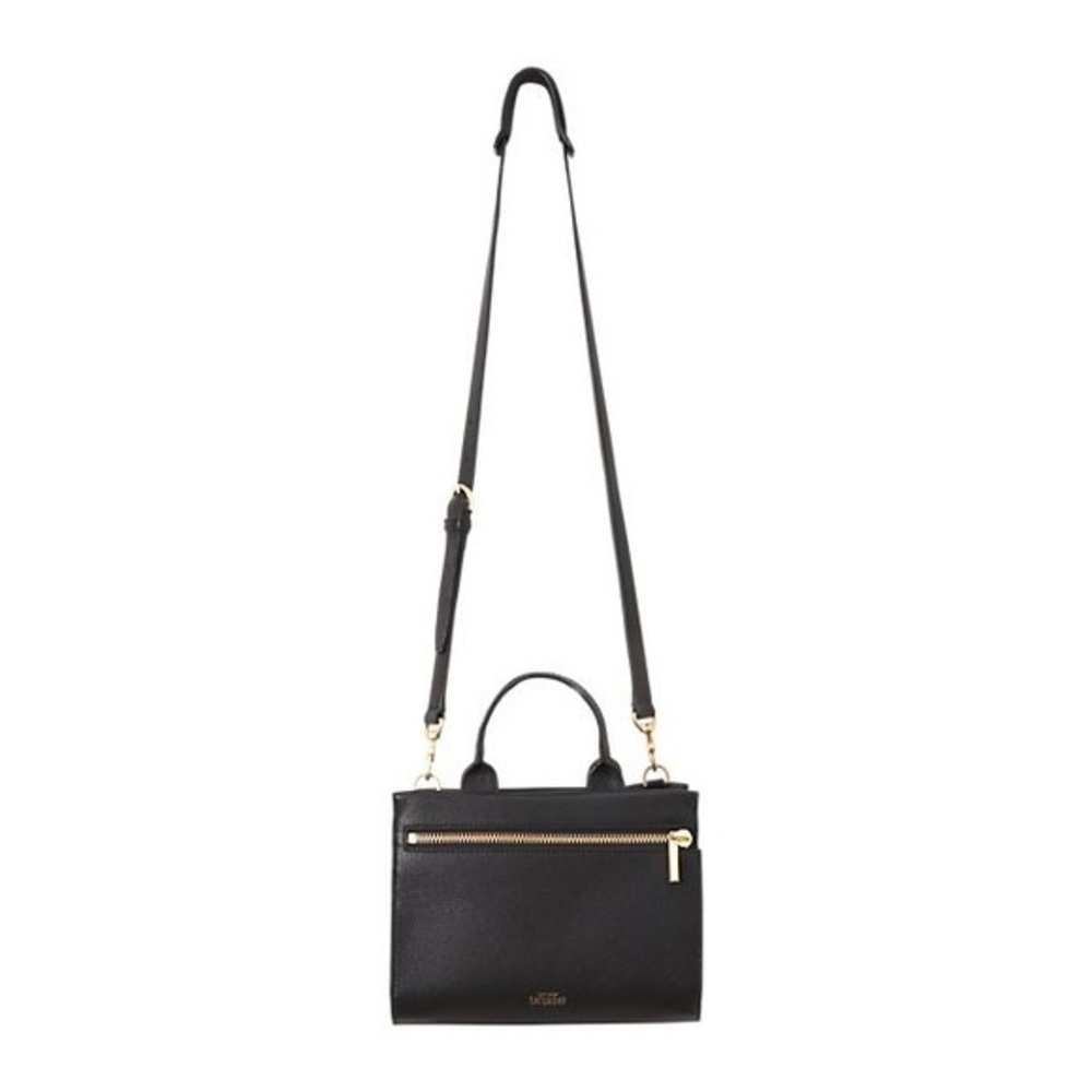 Kate Spade Zip Line Black Leather Crossbody Bag